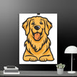 Adorable Golden Dog Poster - STYLISHOUR