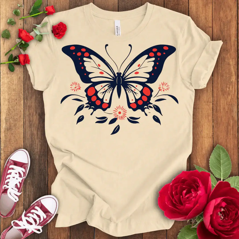 Flight of Grace Butterfly T-shirt - STYLISHOUR