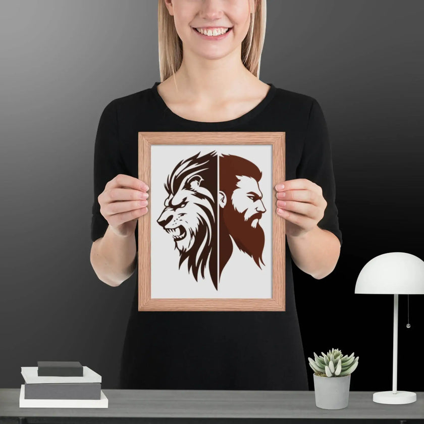 Fierce Fusion Wall Art Framed poster - STYLISHOUR