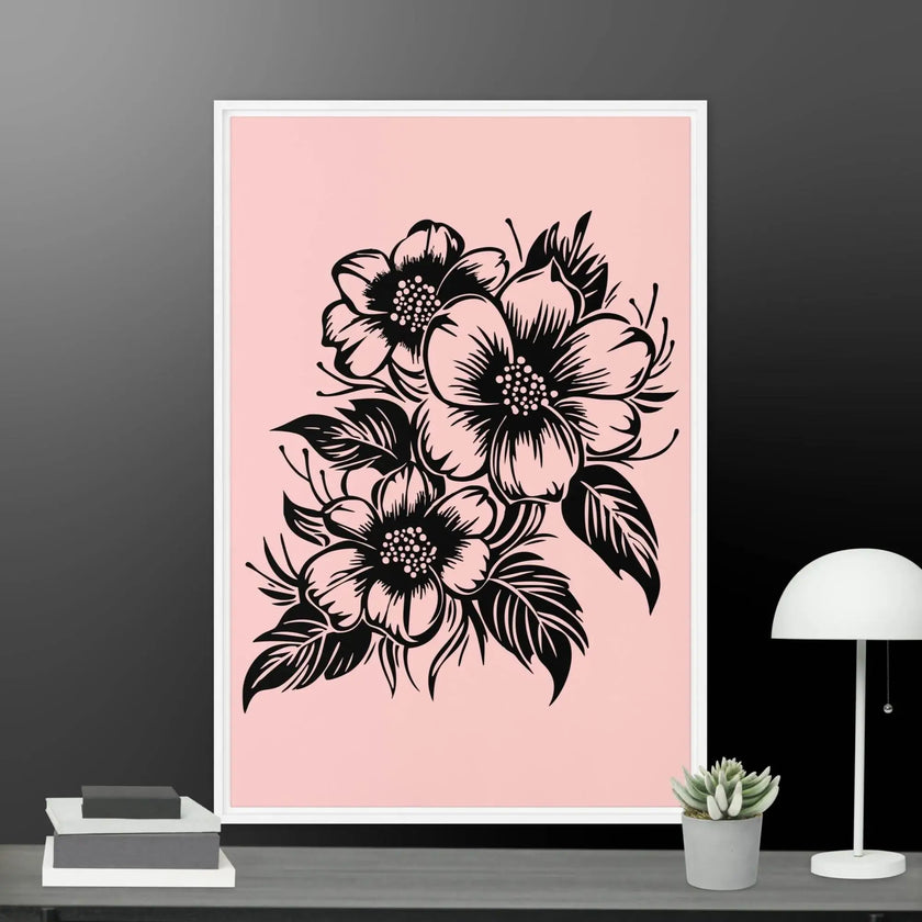 Flower Framed canvas - STYLISHOUR