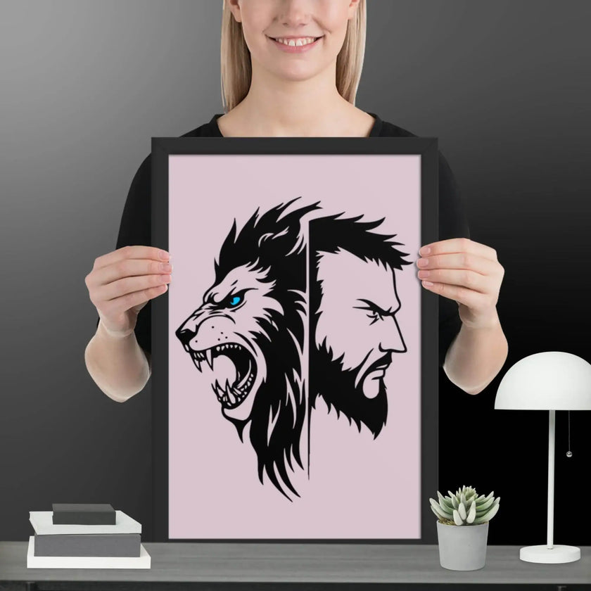 Fierce Fusion Wall Art Framed poster - STYLISHOUR