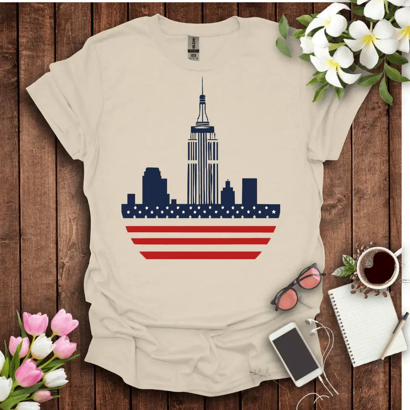 New-York Empire Building Unisex T-Shirt - STYLISHOUR