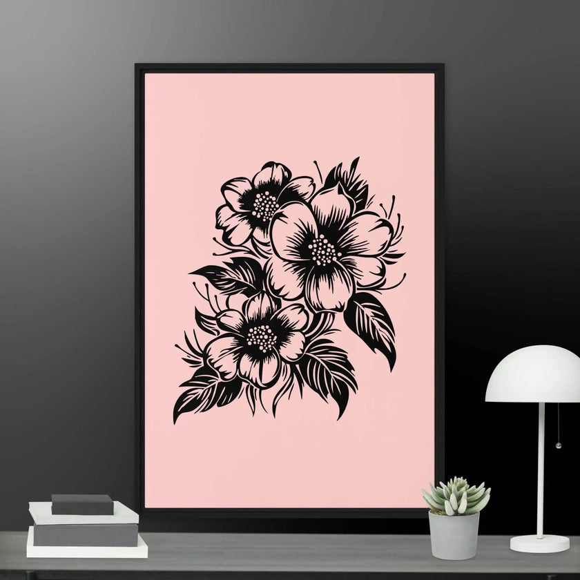 Flower Framed canvas - STYLISHOUR