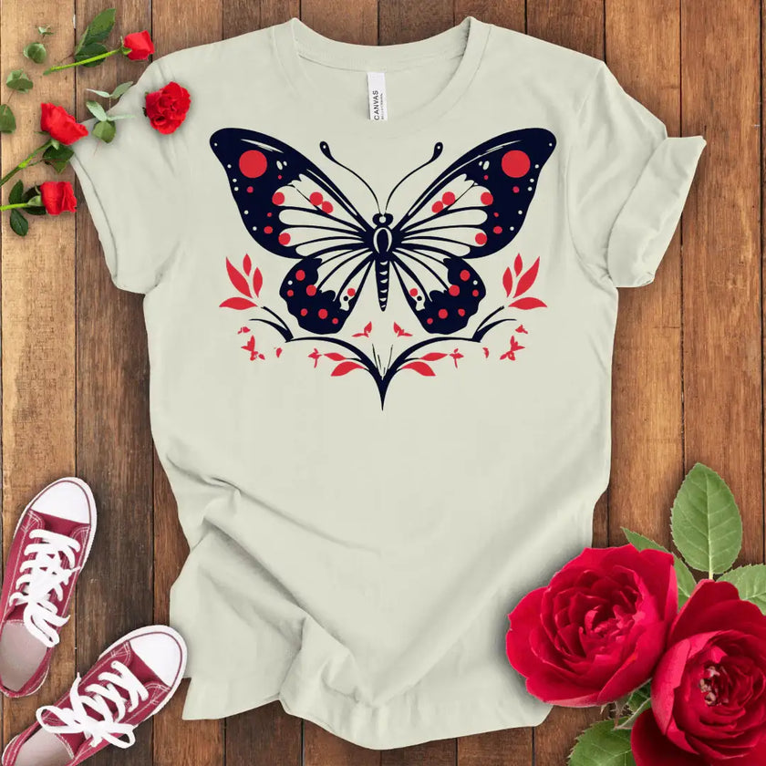 Blooming Butterfly Sky T-shirt - STYLISHOUR