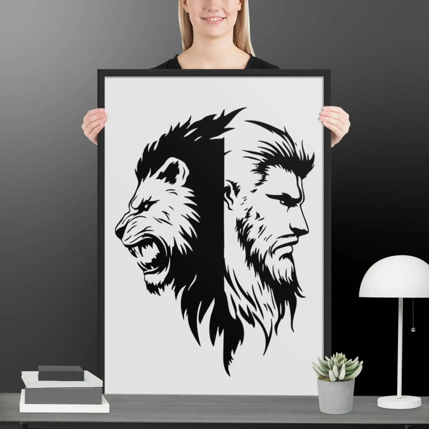 Roaring Fusion Wall Art Framed poster - STYLISHOUR