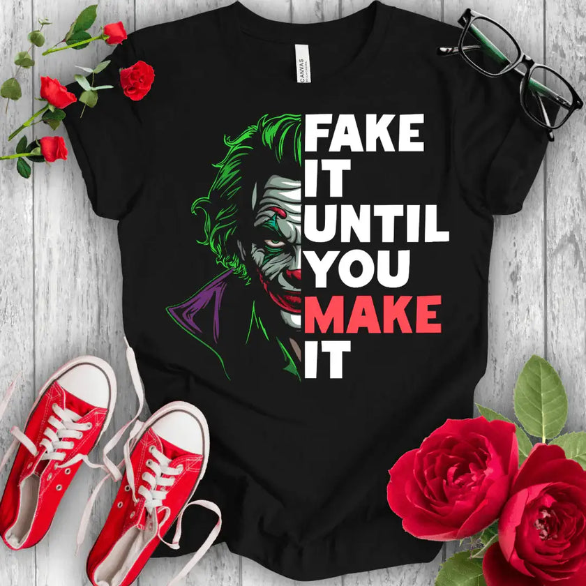 Fake it Joker Premium T-shirt - STYLISHOUR