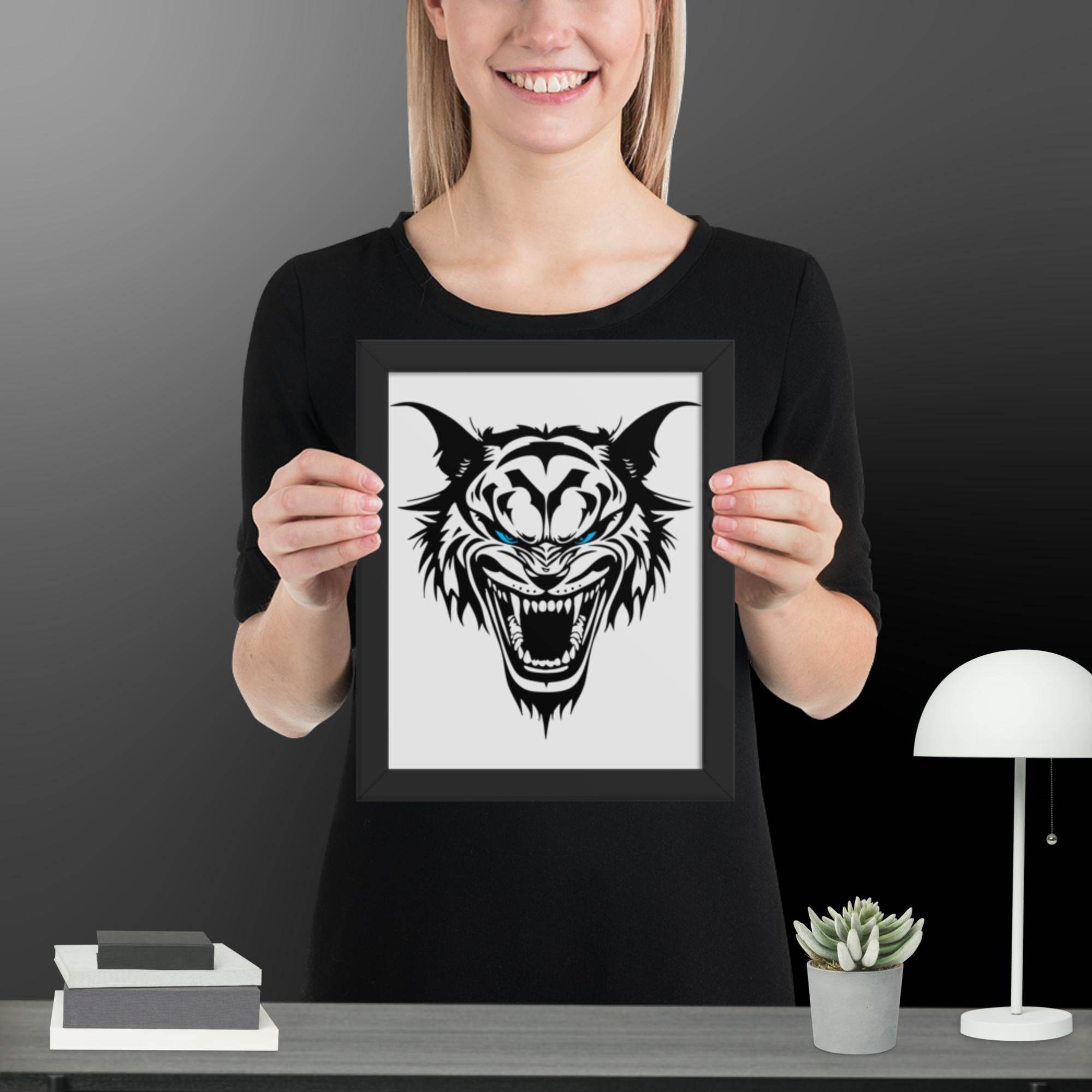Roaring Madness Wall Art Framed poster - STYLISHOUR