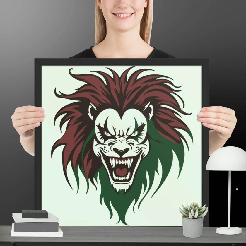 Roaring Madness Wall Decor Framed poster - STYLISHOUR