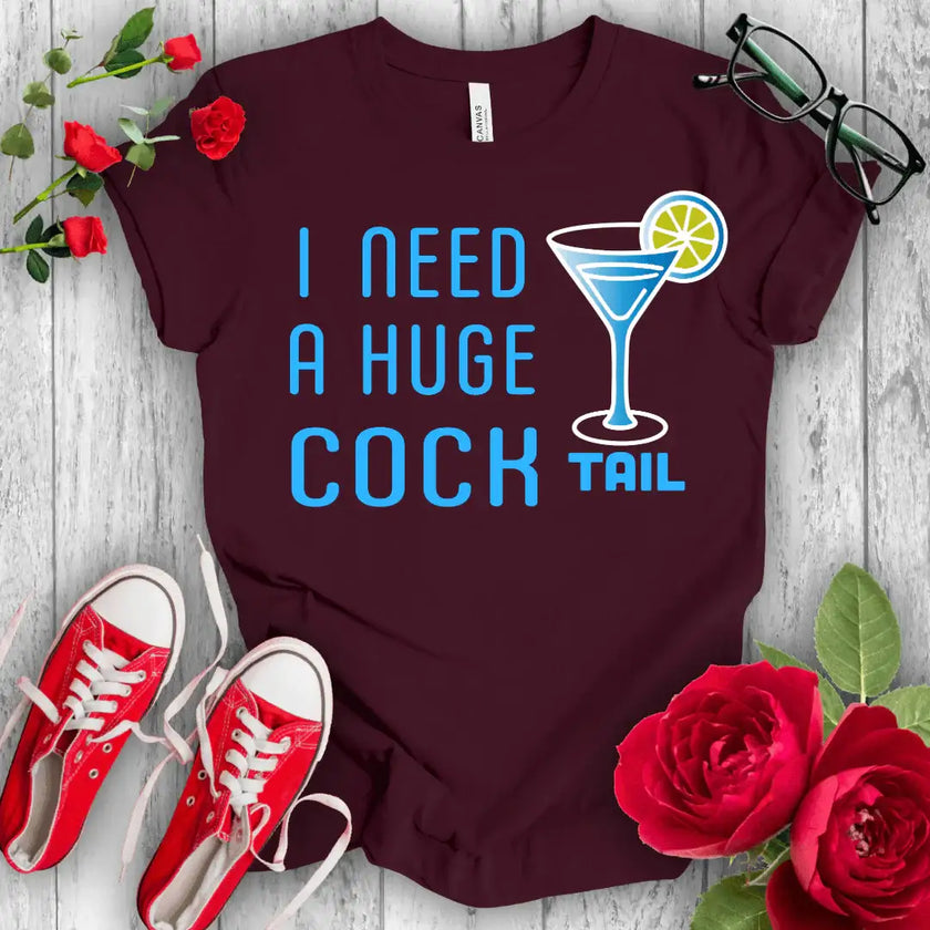 I need a huge cocktail premium tee - STYLISHOUR
