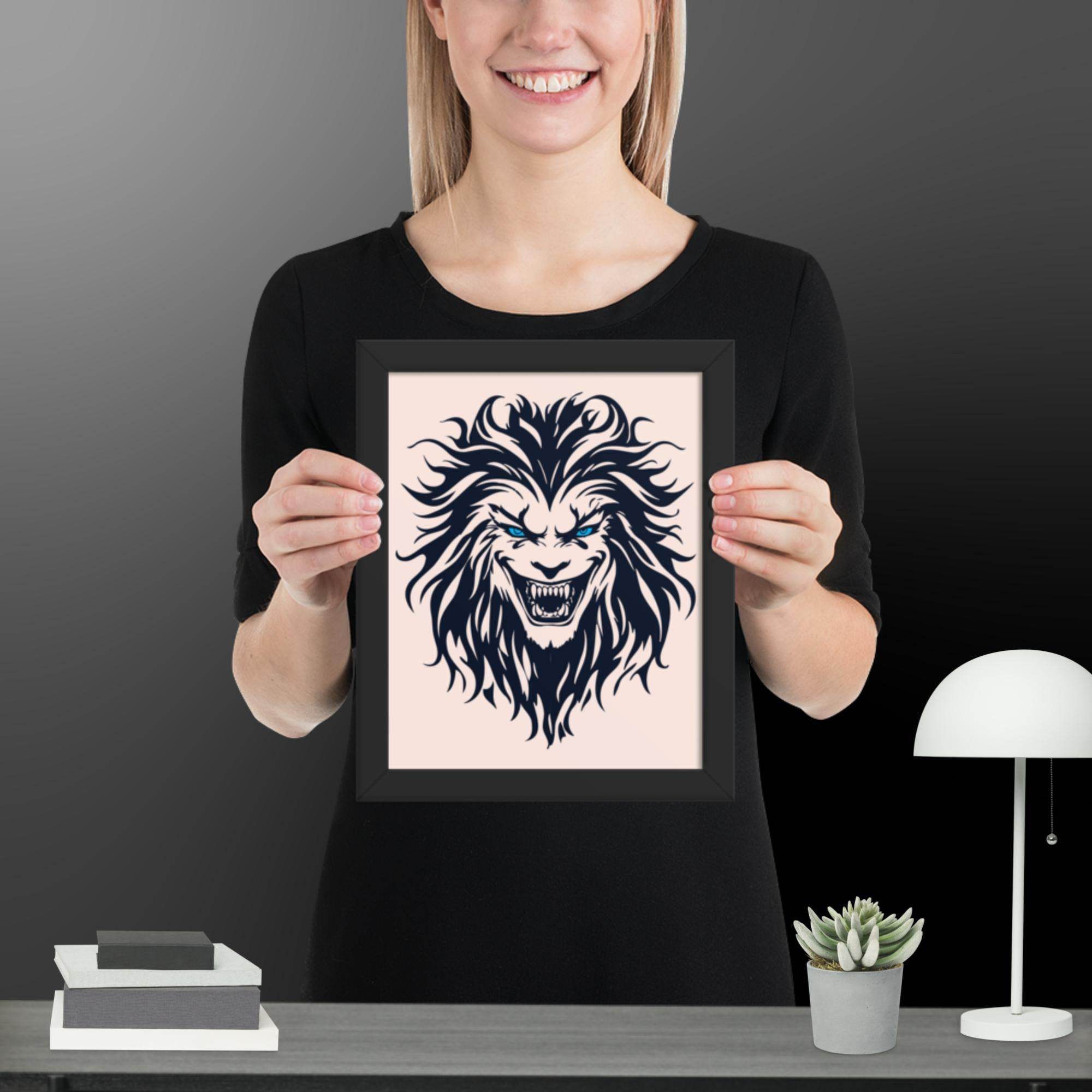 Savage Smile Wall Art Framed poster - STYLISHOUR
