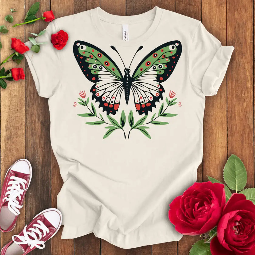 Colors in Flight Butterfly T-shirt - STYLISHOUR