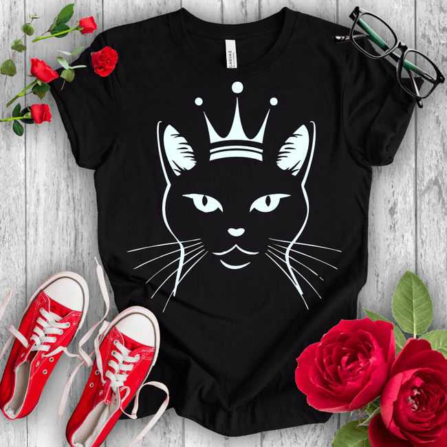 Purrfect Queen Kitty T-shirt - STYLISHOUR