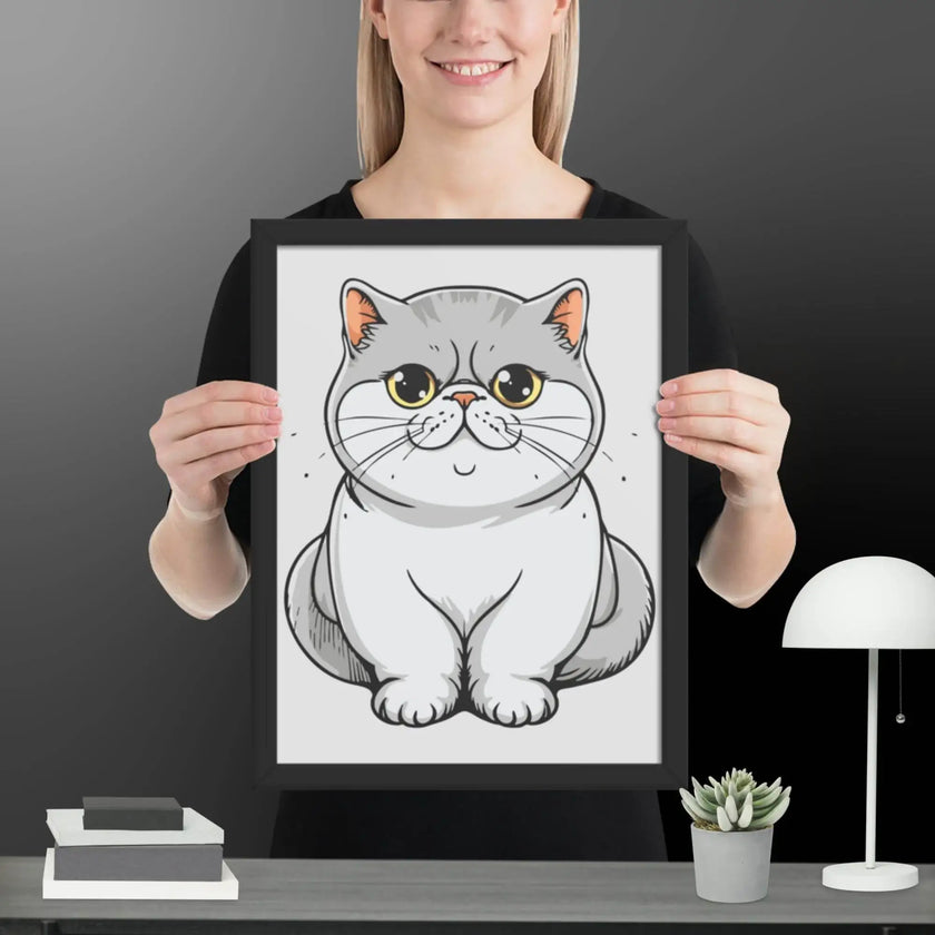 Adorable Cat Framed matte paper poster - STYLISHOUR