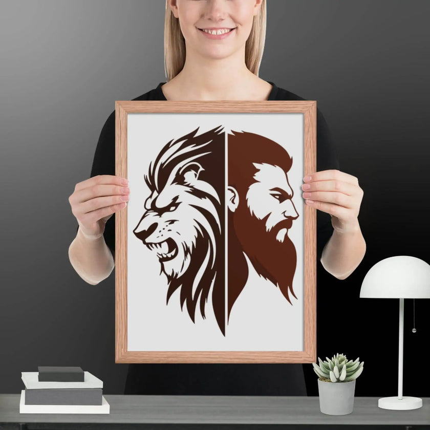 Fierce Fusion Wall Art Framed poster - STYLISHOUR