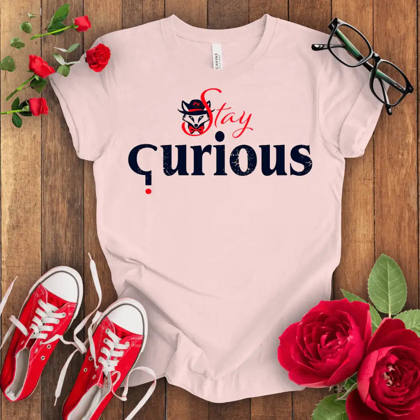 Curious Fox Tee: Explore, Discover, Learn - STYLISHOUR