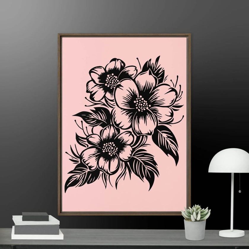 Flower Framed canvas - STYLISHOUR