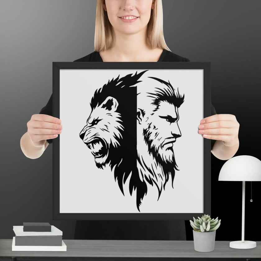 Roaring Fusion Wall Art Framed poster - STYLISHOUR