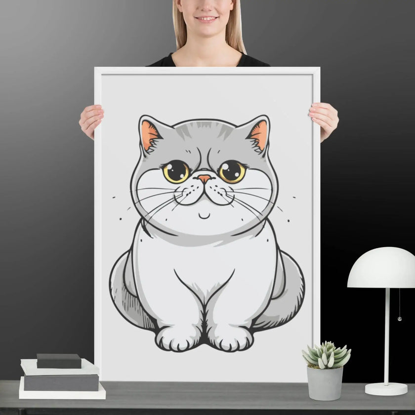 Adorable Cat Framed matte paper poster - STYLISHOUR