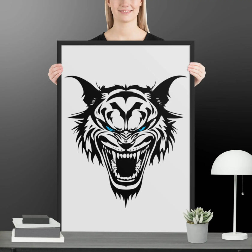 Roaring Madness Wall Art Framed poster - STYLISHOUR