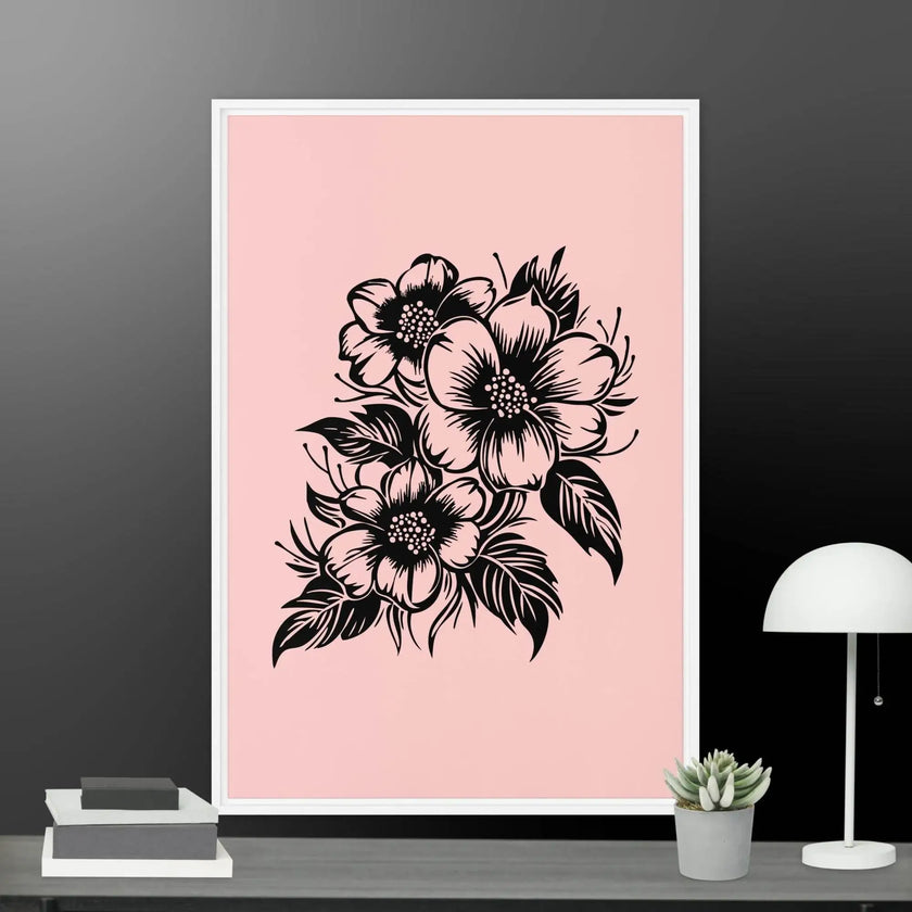Flower Framed canvas - STYLISHOUR