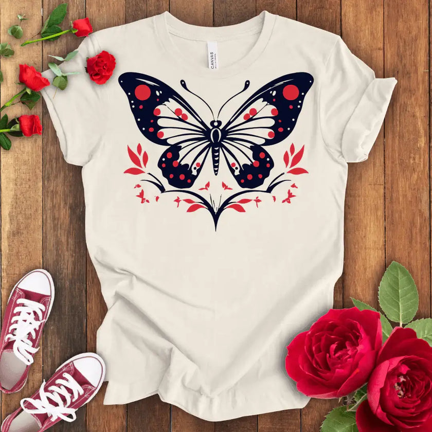Blooming Butterfly Sky T-shirt - STYLISHOUR