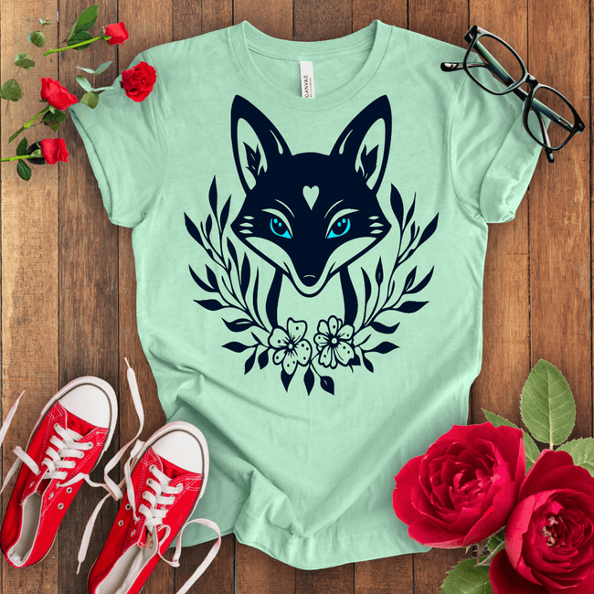 Sky blue Eye cute Fox T-shirt - STYLISHOUR
