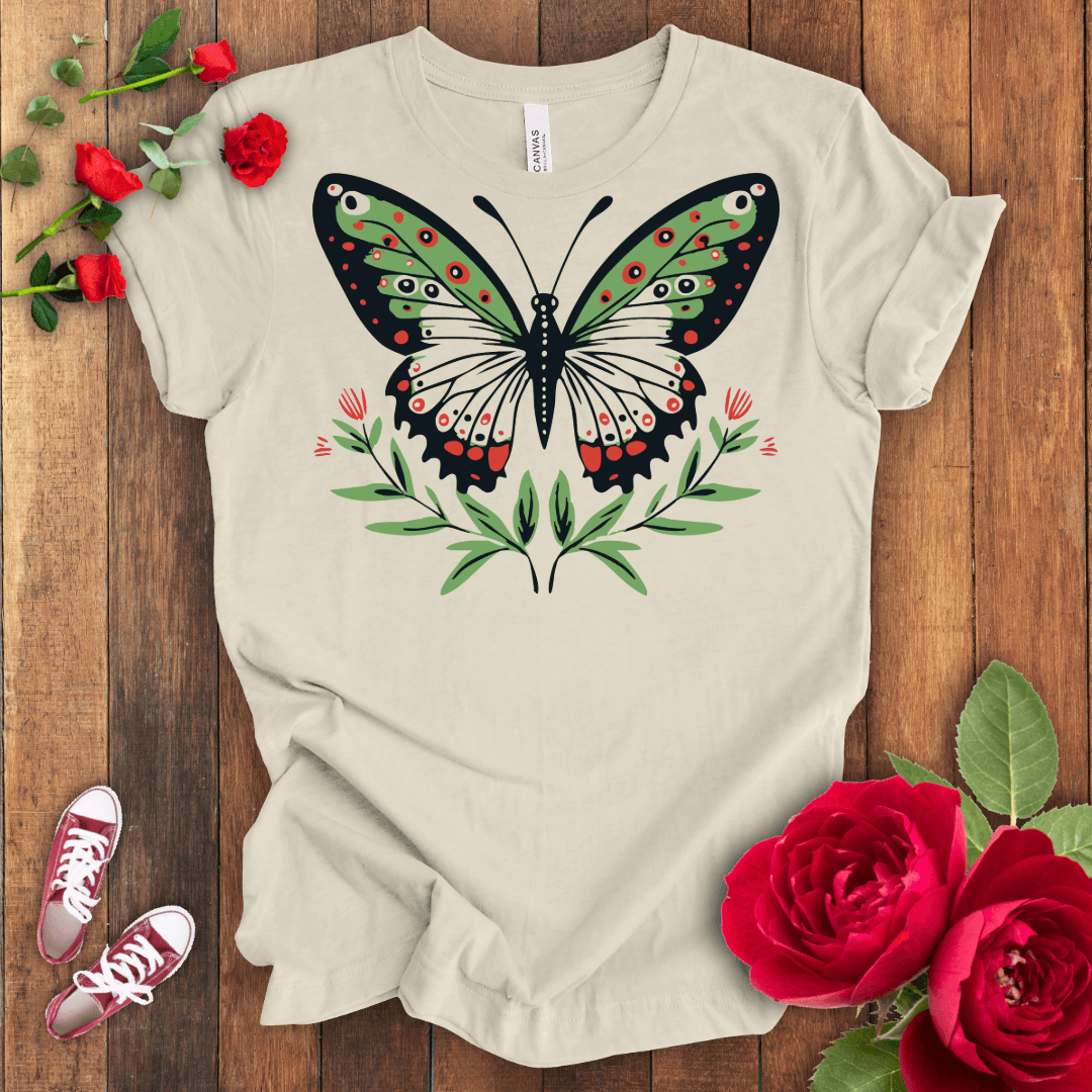 Colors in Flight Butterfly T-shirt - STYLISHOUR