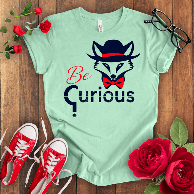 Be Curious Fox T-shirt - STYLISHOUR
