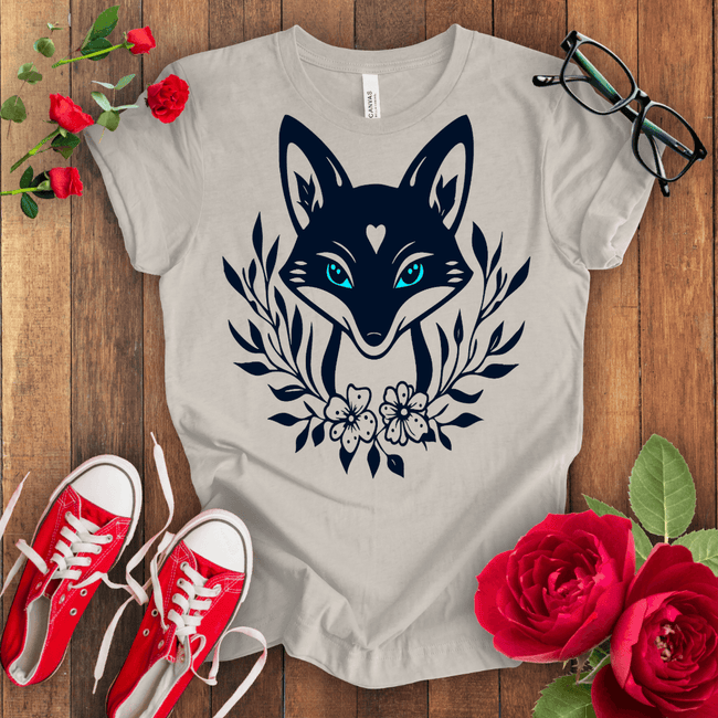 Sky blue Eye cute Fox T-shirt - STYLISHOUR