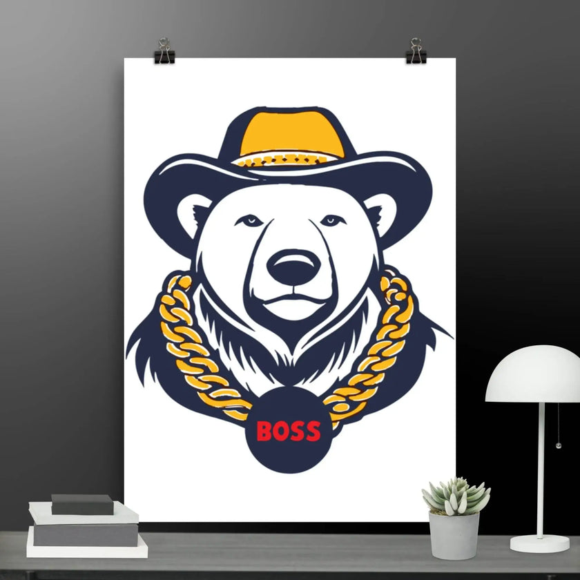 Bear Boss Poster - STYLISHOUR