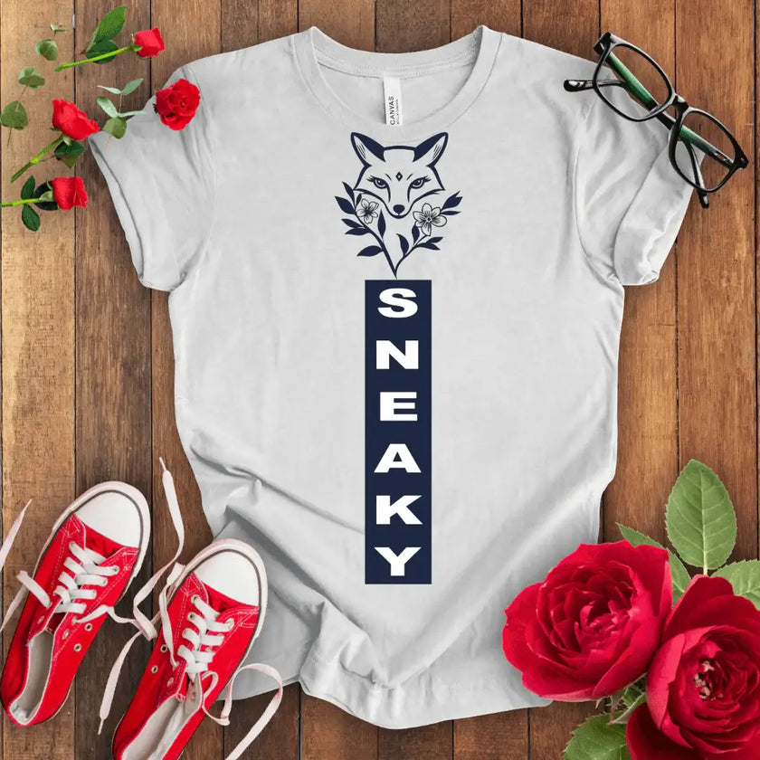 Sneaky Fox Tee: Cute and Playful Graphic Shirt - STYLISHOUR