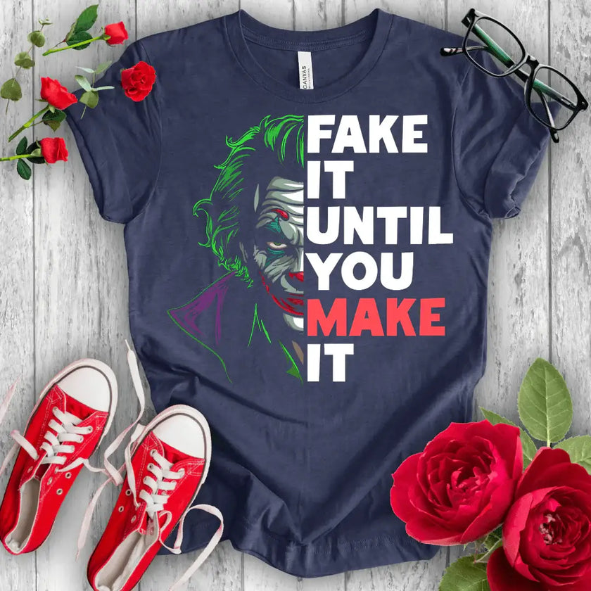 Fake it Joker Premium T-shirt - STYLISHOUR