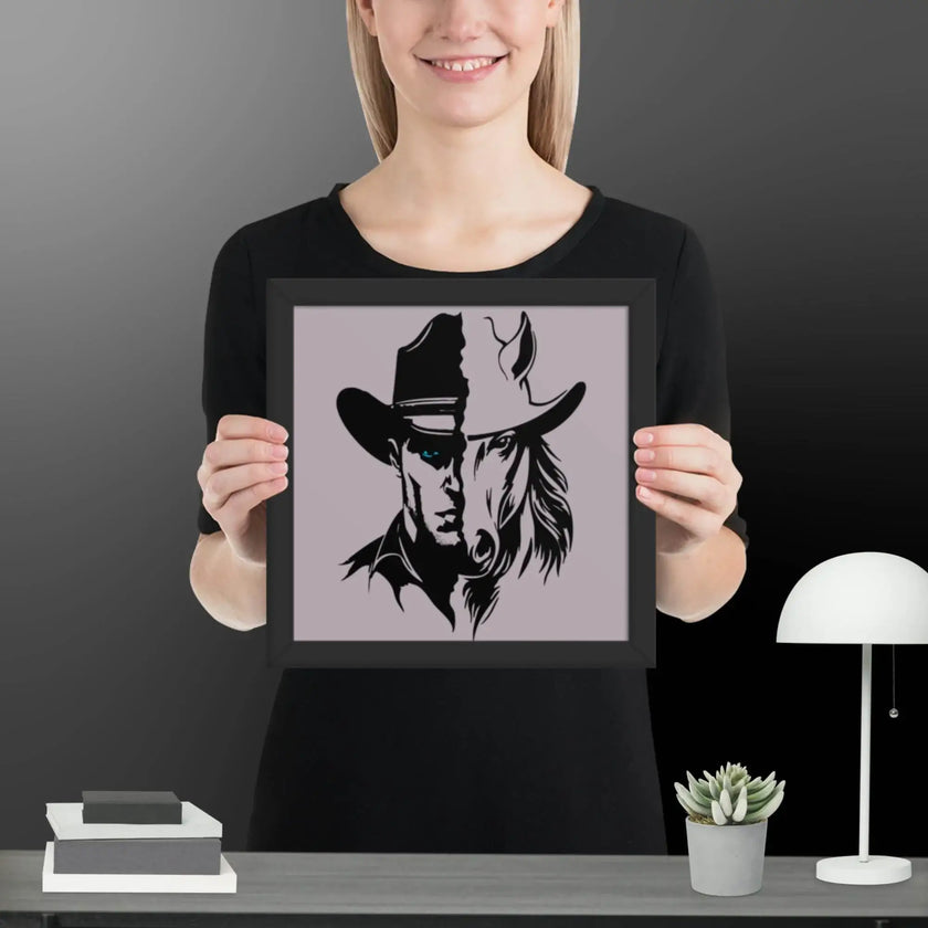 The Western Whinny Framed poster - STYLISHOUR