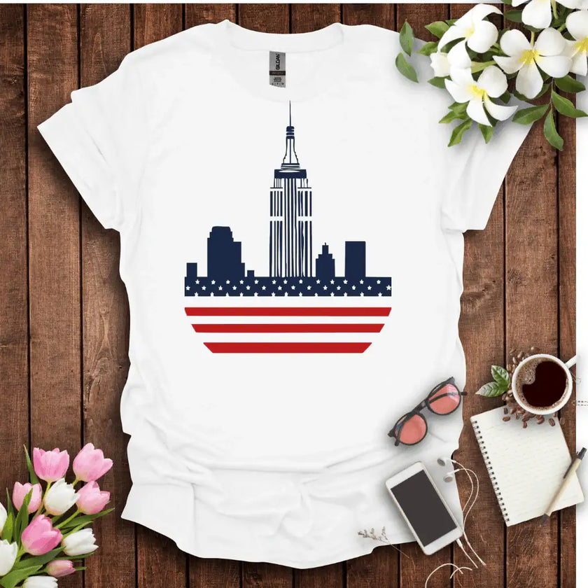 New-York Empire Building Unisex T-Shirt - STYLISHOUR