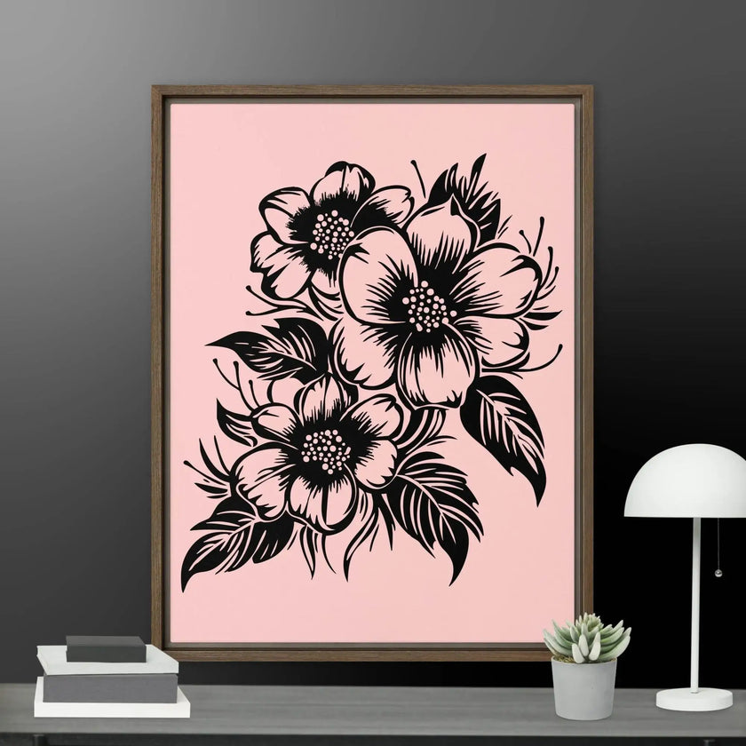 Flower Framed canvas - STYLISHOUR