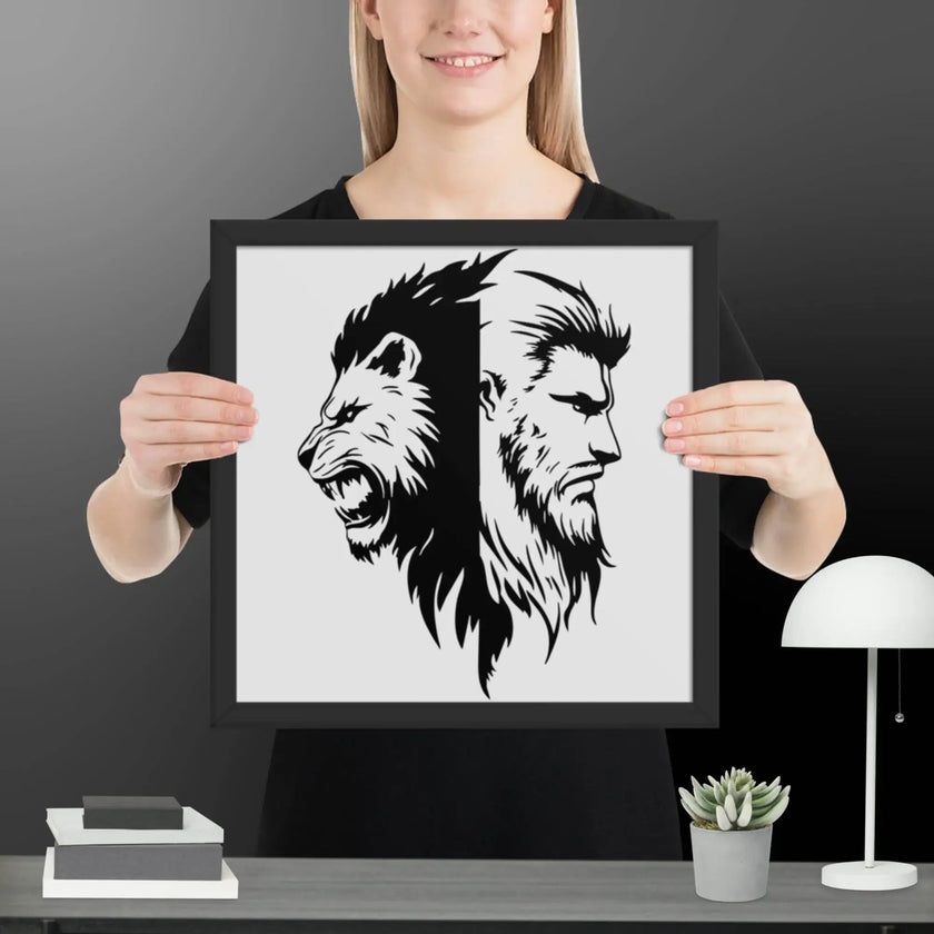 Roaring Fusion Wall Art Framed poster - STYLISHOUR