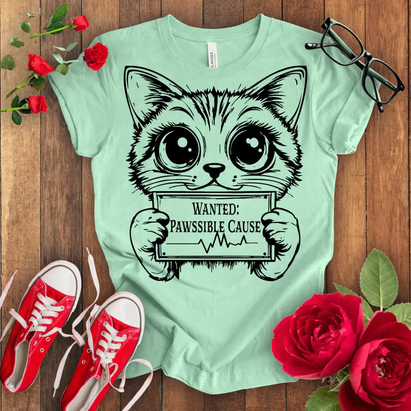 Wanted Cute Kitten T-shirt - STYLISHOUR