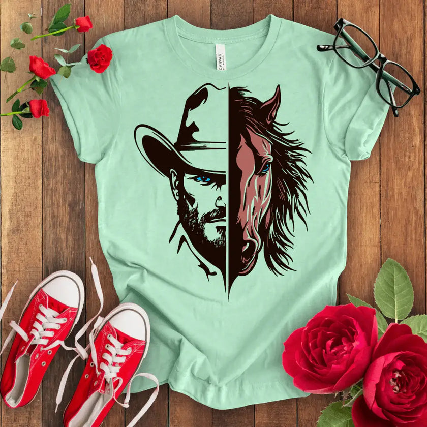 Cowboy with Hat T-shirt - STYLISHOUR