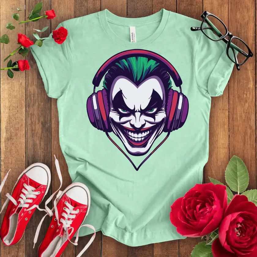 Joker Smile Tee - Killer Graphic Print Shirt - STYLISHOUR