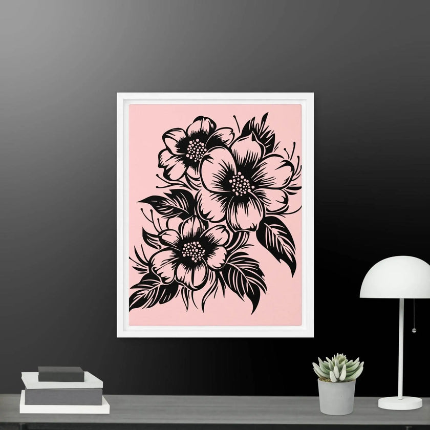 Flower Framed canvas - STYLISHOUR