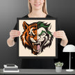Roaring Madness – Joker Lion Fusion Art Framed poster - STYLISHOUR
