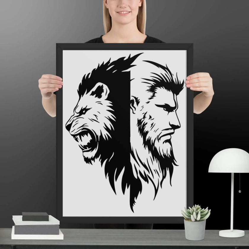 Roaring Fusion Wall Art Framed poster - STYLISHOUR