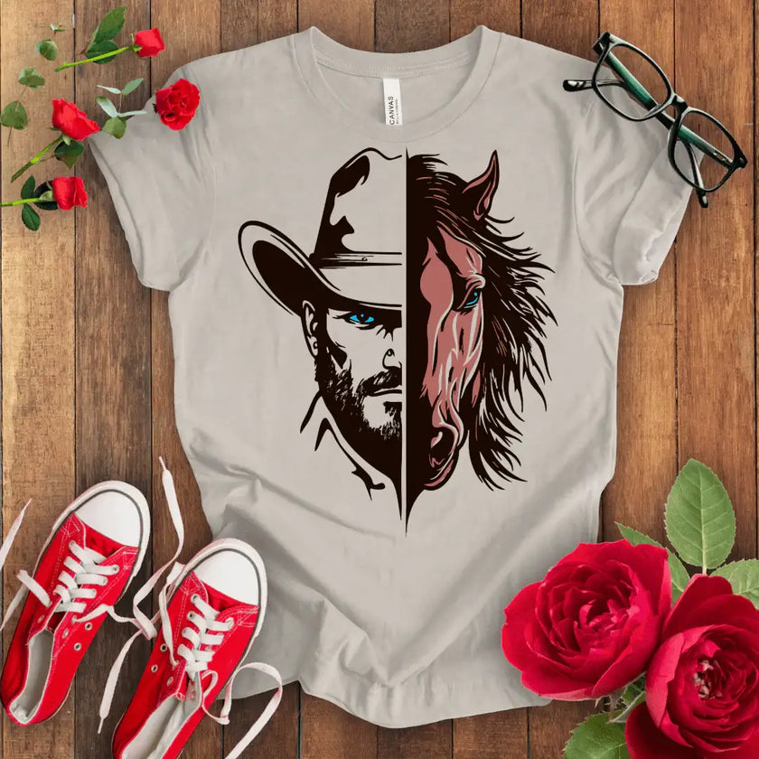 Cowboy with Hat T-shirt - STYLISHOUR