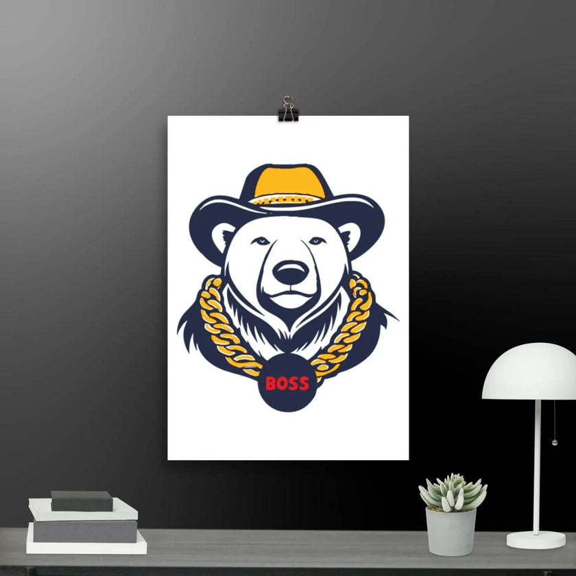 Bear Boss Poster - STYLISHOUR