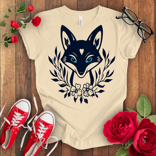 Sky blue Eye cute Fox T-shirt - STYLISHOUR
