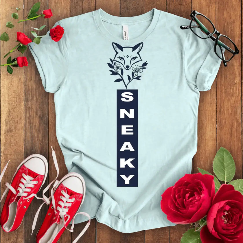 Sneaky Fox Tee: Cute and Playful Graphic Shirt - STYLISHOUR