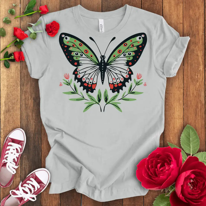 Colors in Flight Butterfly T-shirt - STYLISHOUR
