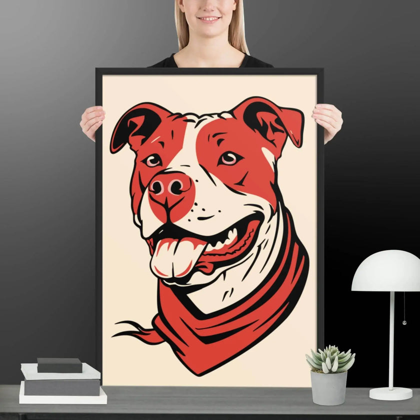 Red Dog Framed matte paper poster - STYLISHOUR