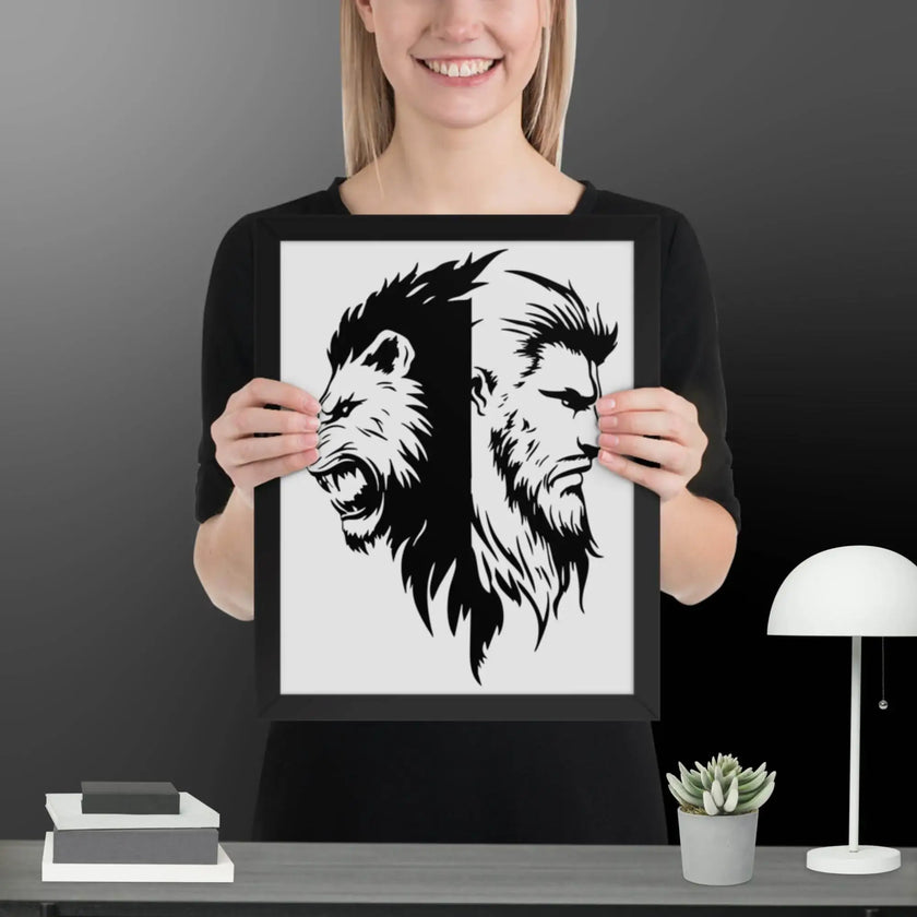Roaring Fusion Wall Art Framed poster - STYLISHOUR
