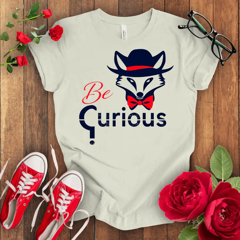Curious Fox Tee - Stay Wild & Free - STYLISHOUR